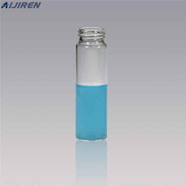 clear safety coated Volatile Organic Chemical sampling vial Shimadzu